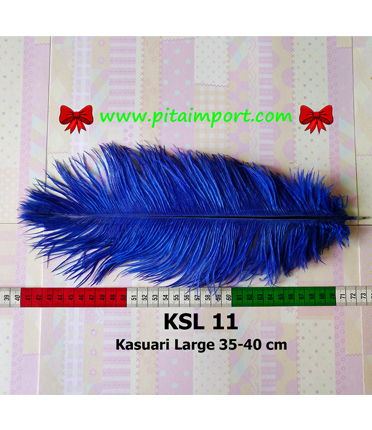 Bulu Kasuari Large Biru tua (KSL 11)